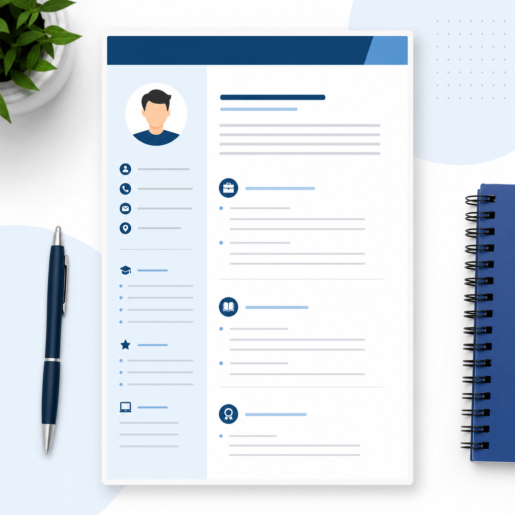 Illustration: Example of first UK CV layout