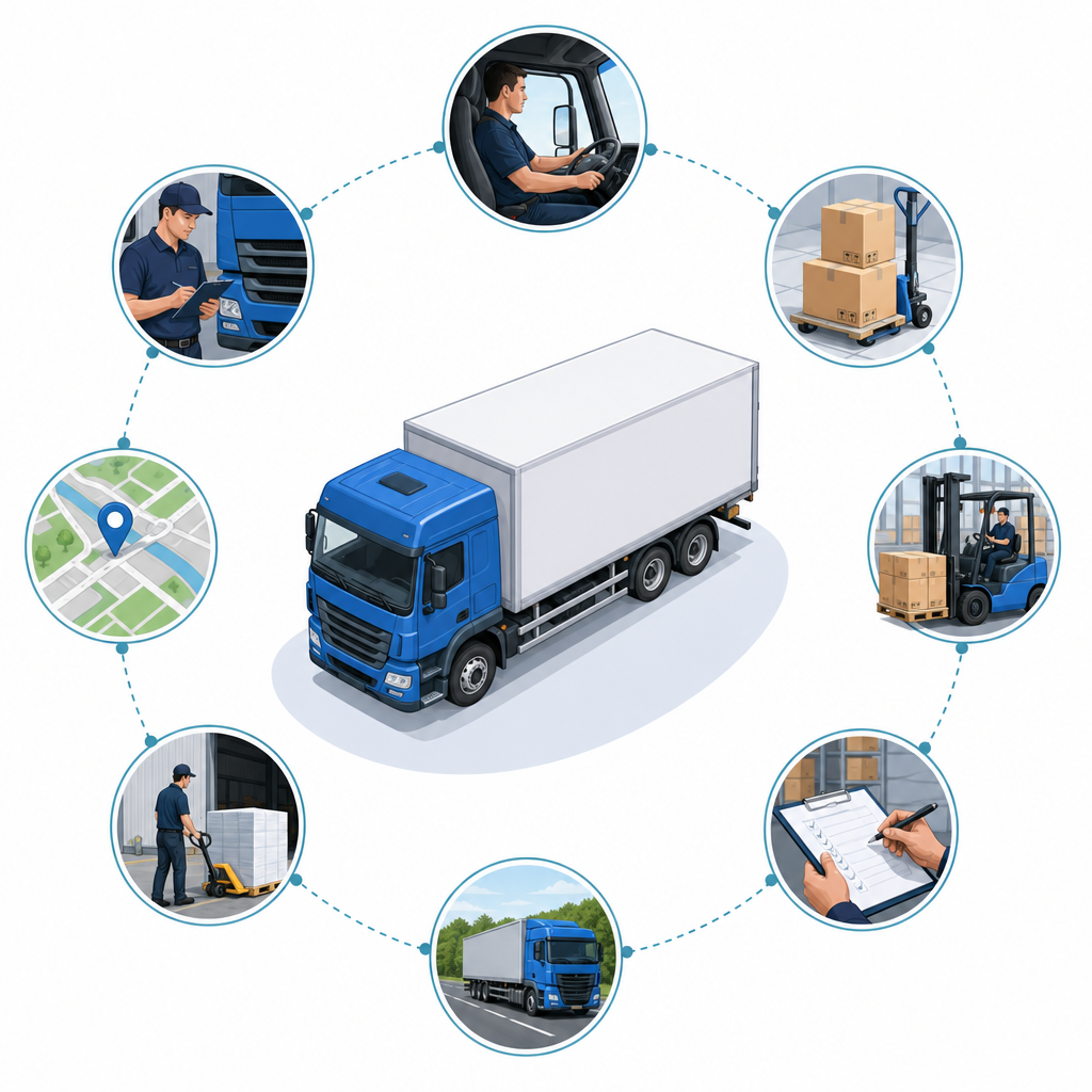 Illustration: What HGV jobs involve