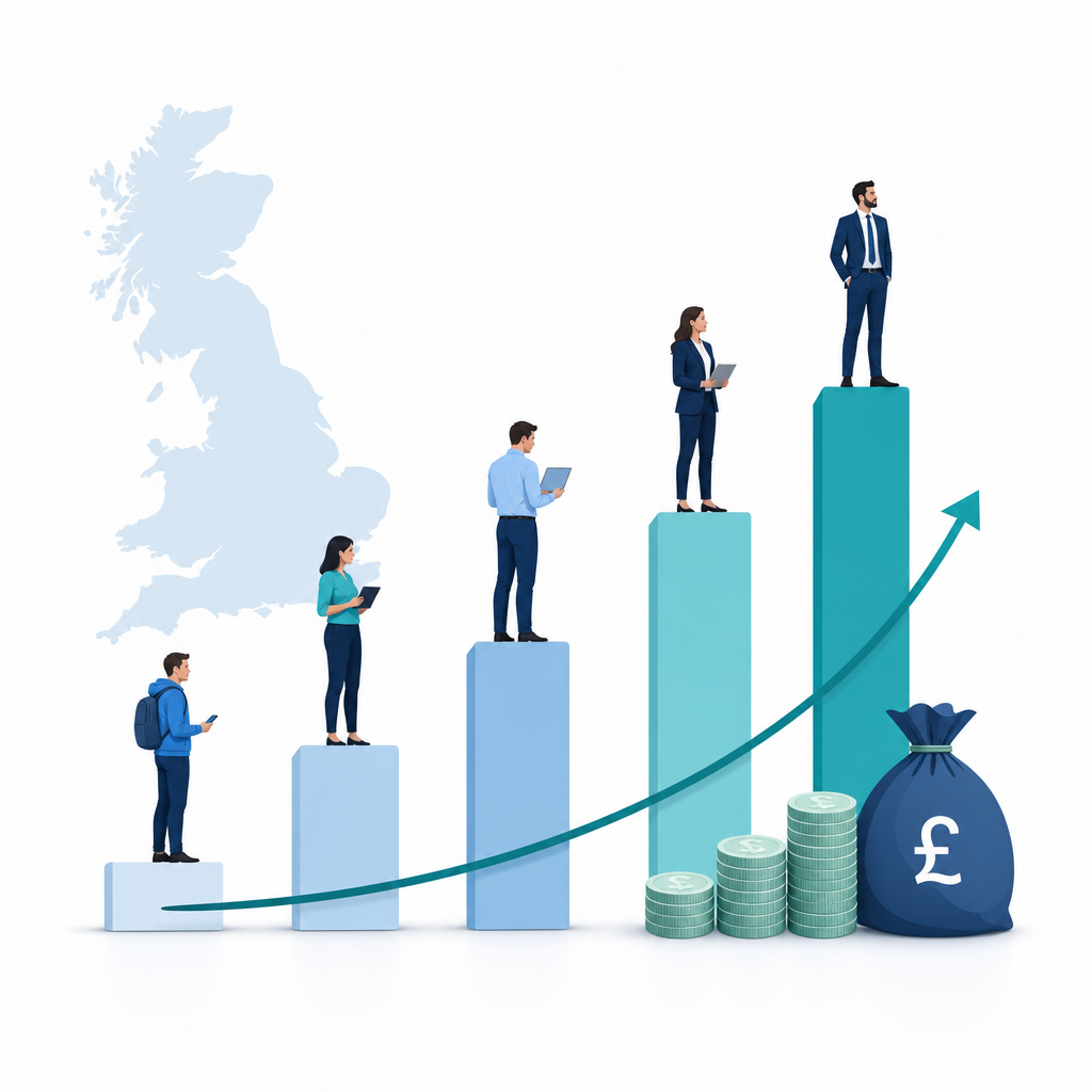 Illustration: UK salary percentiles