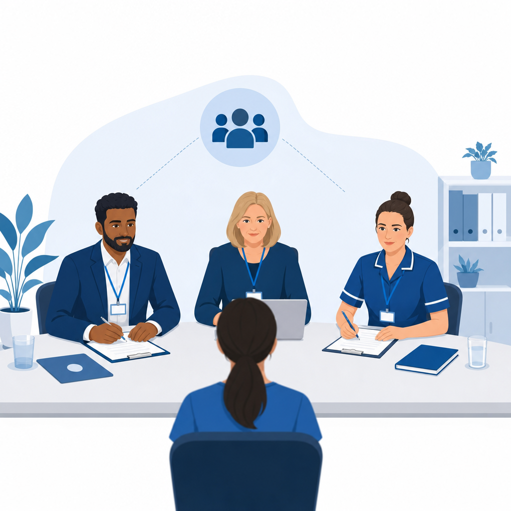 Illustration: NHS interview panel