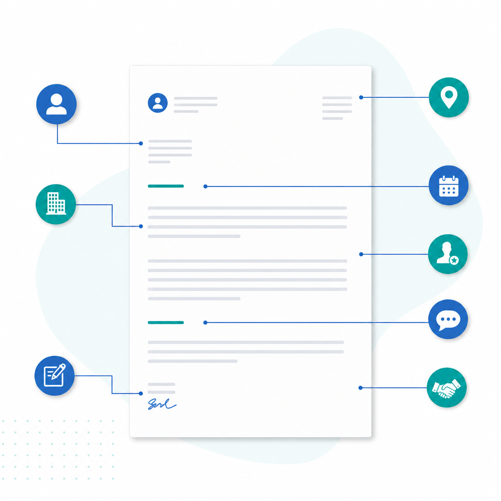 Illustration: Anatomy of a UK cover letter