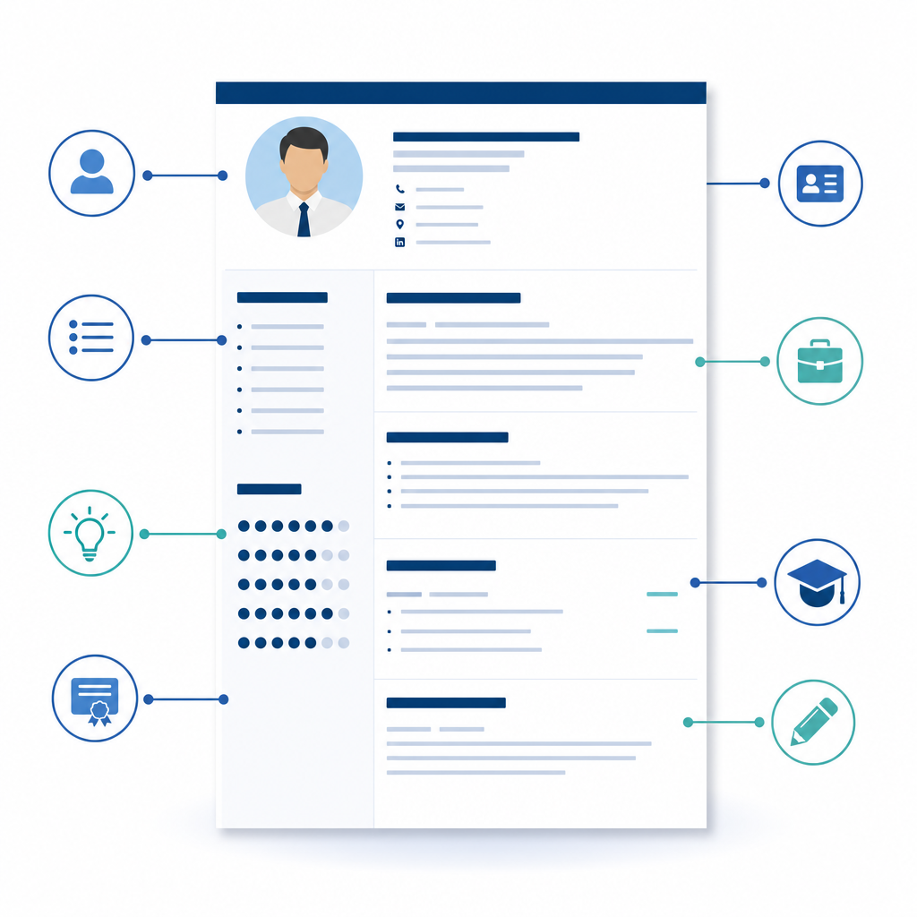 Illustration: UK CV layout