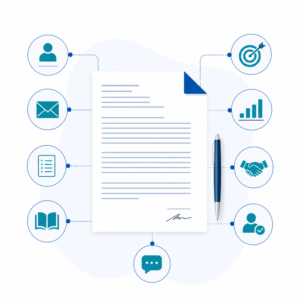 Illustration: UK cover letter structure