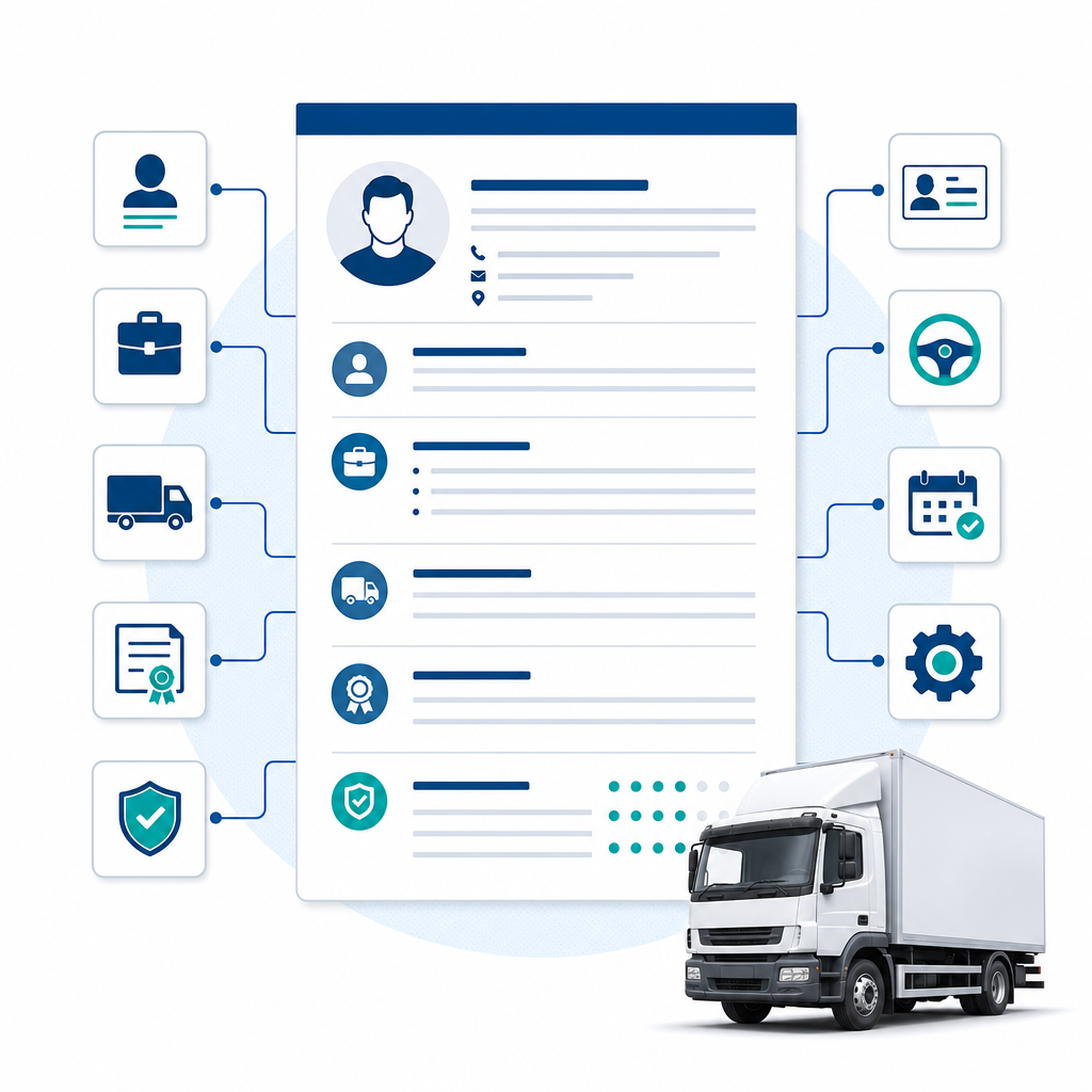 Illustration: HGV driver CV structure