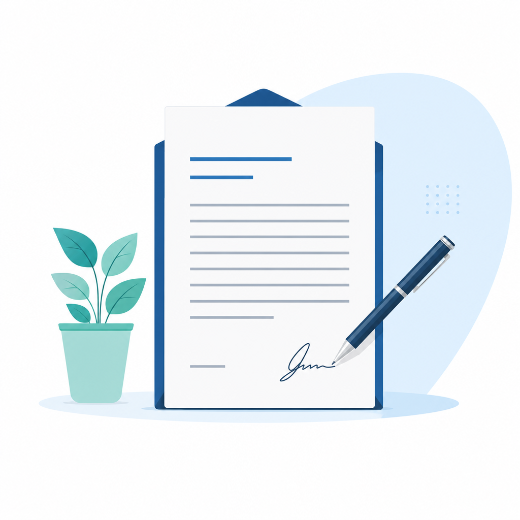 Illustration: Sample resignation letter